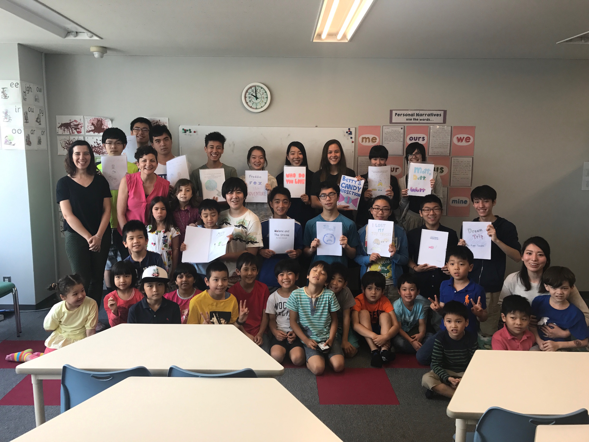 High School Authors Visit Elementary School